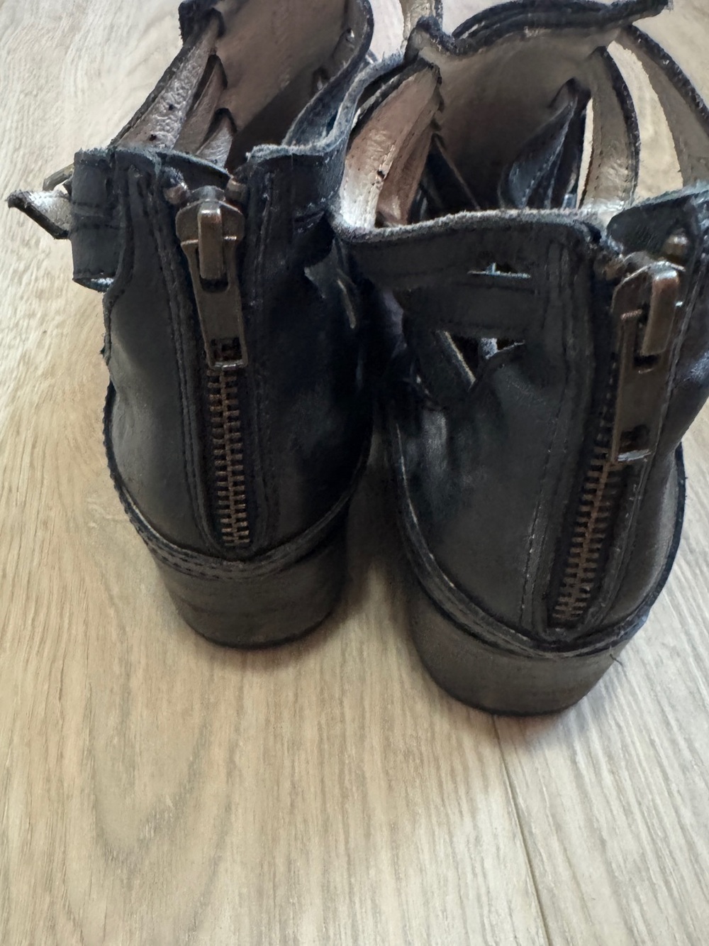 Freebird by Steven Stair Women's Ankle Boots Strappy cutout Distressed Sz. 7M - Picture 6 of 14